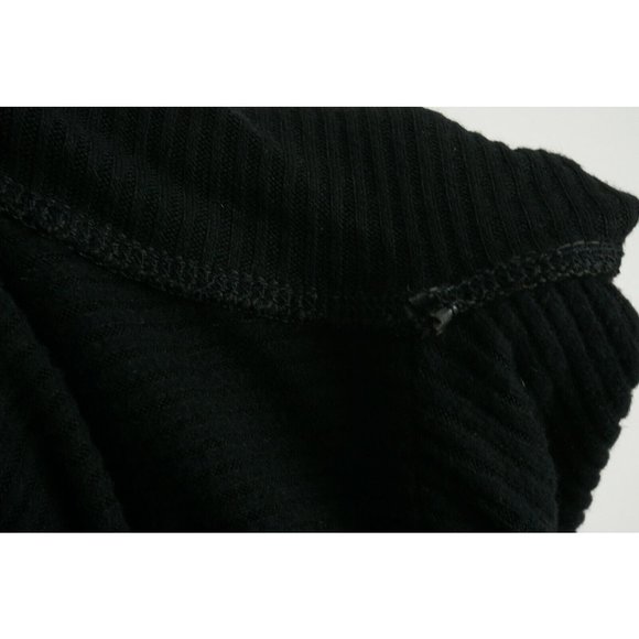 Status by Chenault Women's Small Oversized Black Front Seam Cowl Poncho Sweater - Picture 8 of 9